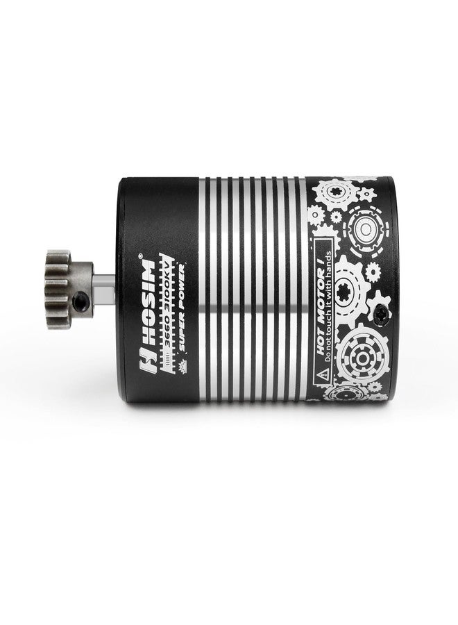 هوشيم محرك Hosim 3660 3100KV بدون فرش، محرك عالي السرعة مقاوم للماء لسيارات التحكم عن بعد بمقياس 1/8، طراز MSDJ-3660/X25-DJ36، متوافق مع X27، ومعظم قطع غيار تحديث شاحنات التحكم عن بعد بمقياس 1:8 - Image 5
